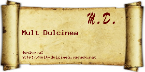 Mult Dulcinea névjegykártya
